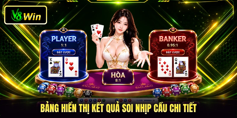 Bảng hiển thị kết quả soi nhịp cầu chi tiết