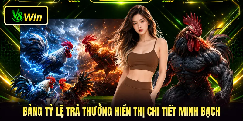 Bảng tỷ lệ trả thưởng hiển thị chi tiết minh bạch