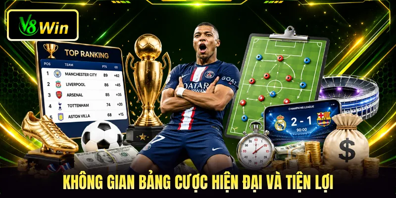 Không gian bảng cược hiện đại và tiện lợi
