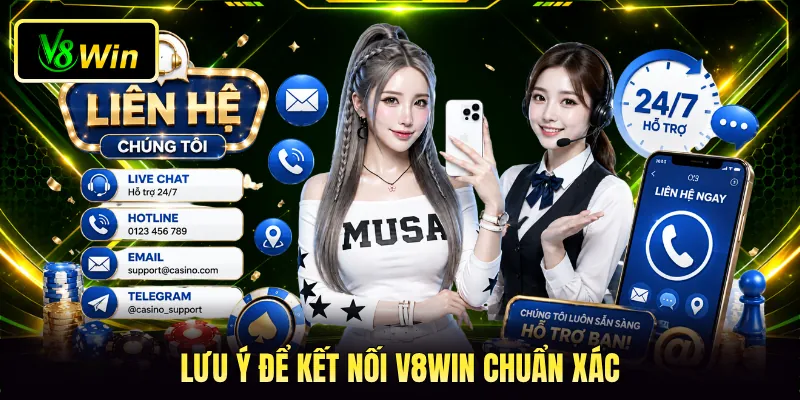Lưu ý để kết nối V8WIN chuẩn xác Lưu ý để kết nối V8WIN chuẩn xác